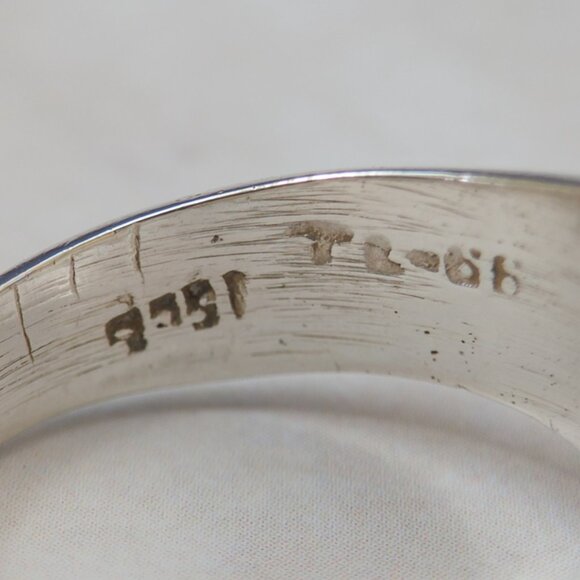 Vintage TAXCO Sterling Sculpted Wave Ring — Size 6.75 - Picture 4 of 12